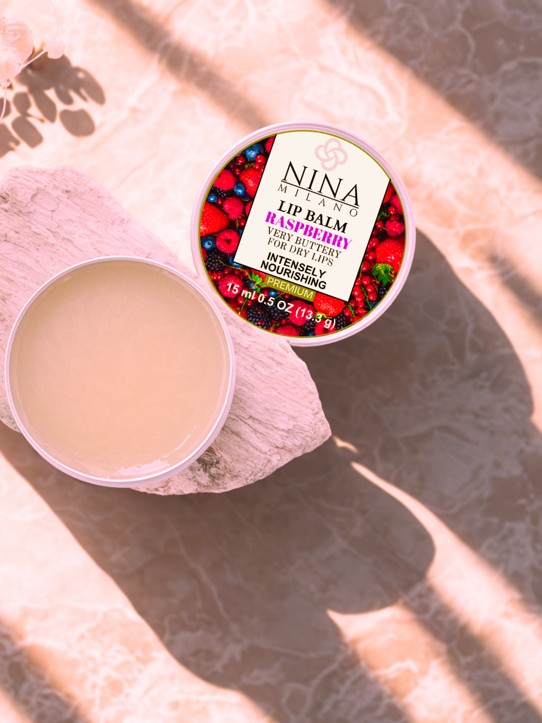 NINA MILANO® Intense Nourishing Raspberry Lip Balm| 15 ml