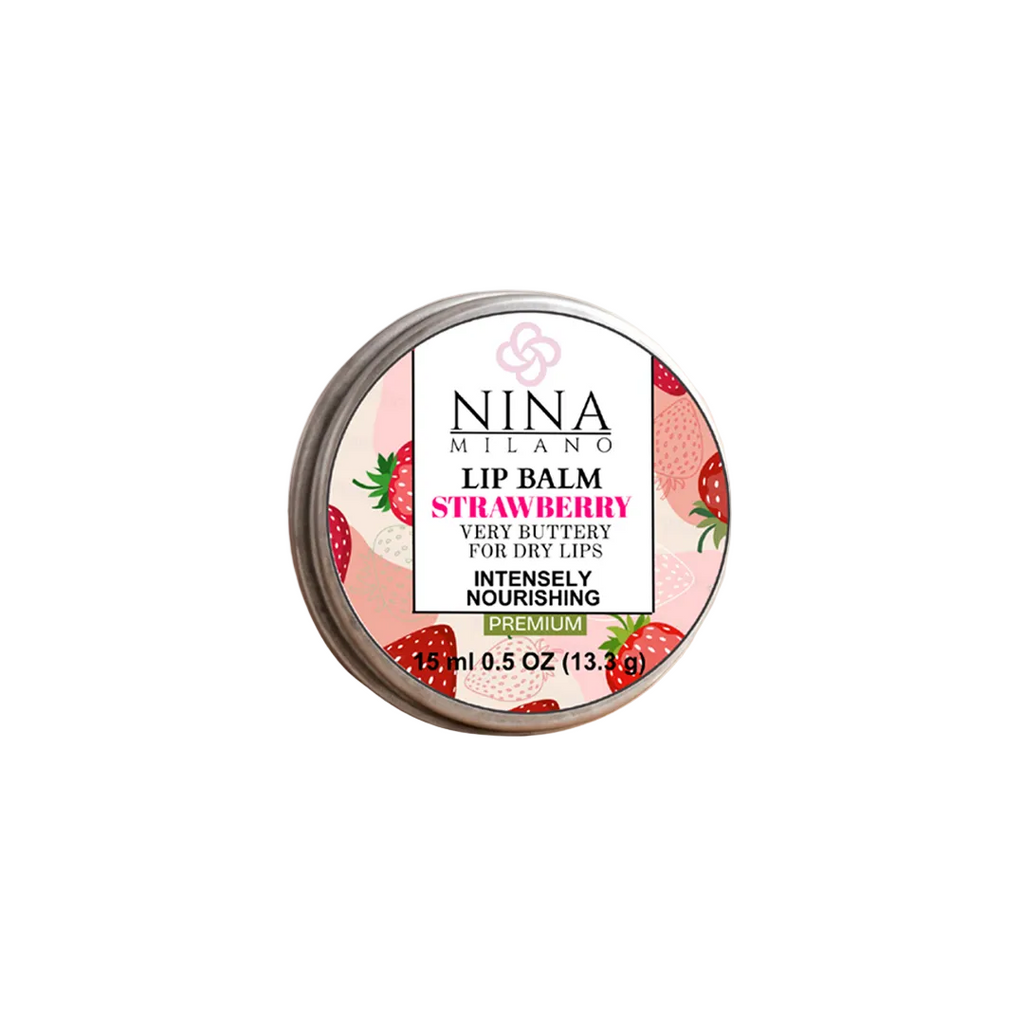 NINA MILANO® Intense Nourishing Strawberry Lip Balm – Premium | 15 ml