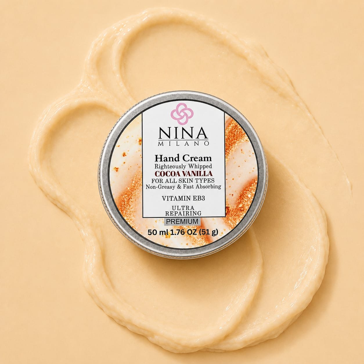 IMG_8240 Nina Milano Hand Cream Cocoa Vanilla (PREMIUM) - Image 1